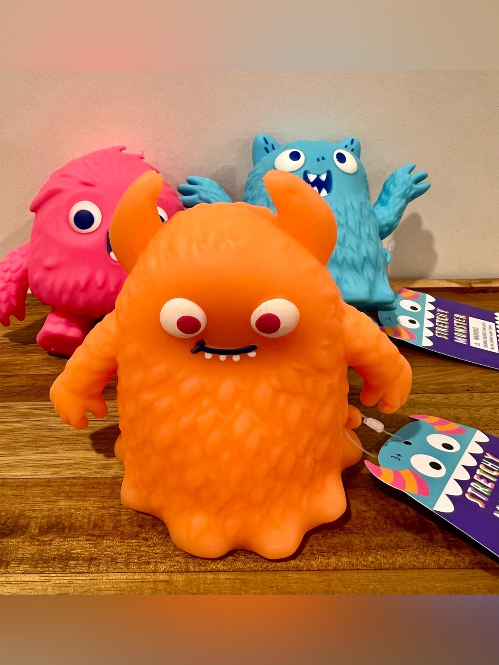 🌟Adorable Bundle of 3 Squishy Monsters 🩷🧡🩵 - Picture 4 of 5